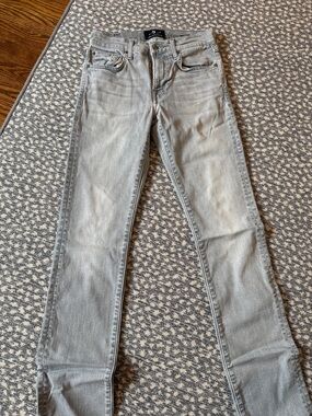 7 for all mankind Slim Straight Men’s Jeans in Light Gray